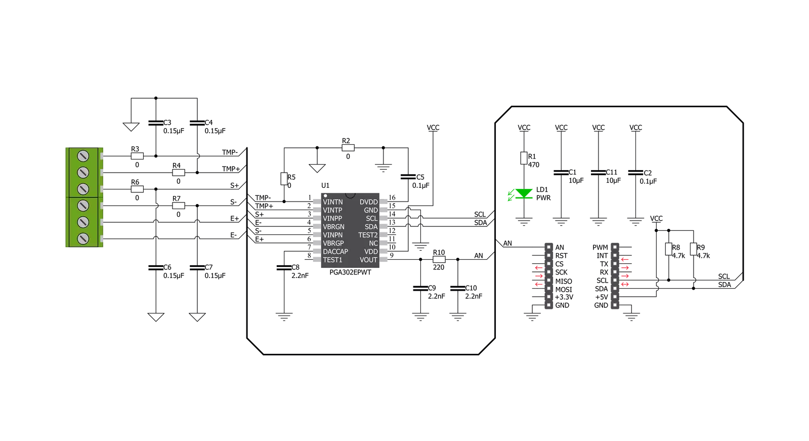 Load Cell 3 Click Schematic schematic