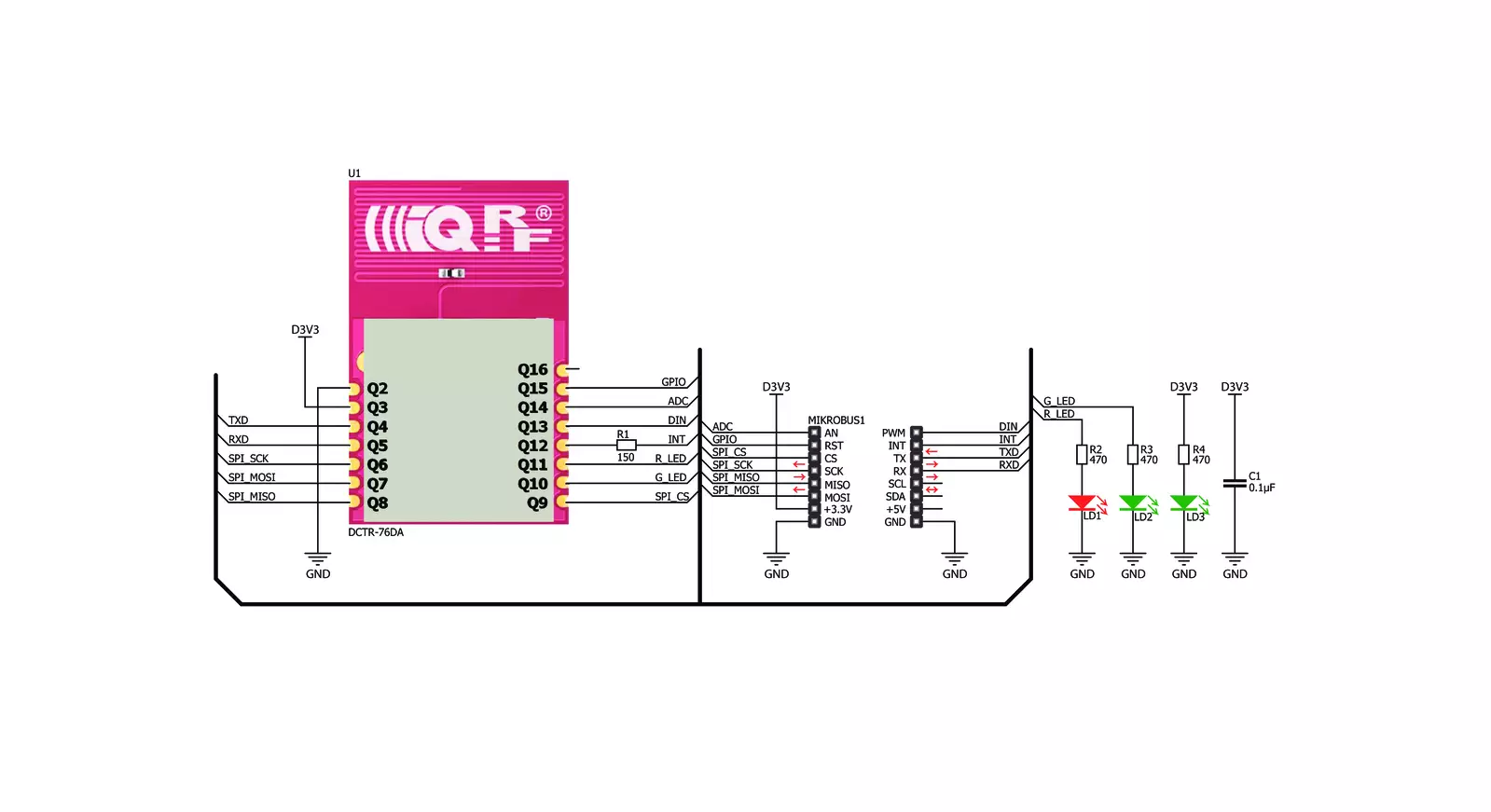 IQRF click Schematic schematic