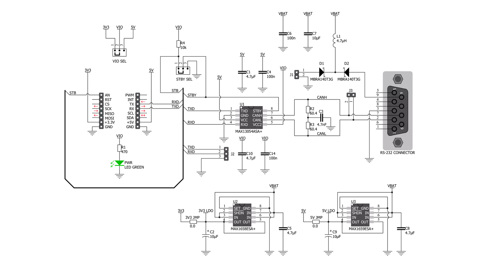 CAN Bus Click Schematic schematic