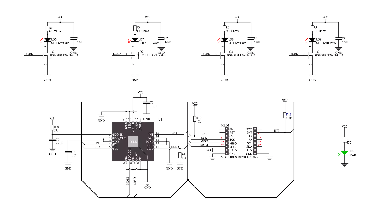 IR Gesture 2 Click Schematic schematic