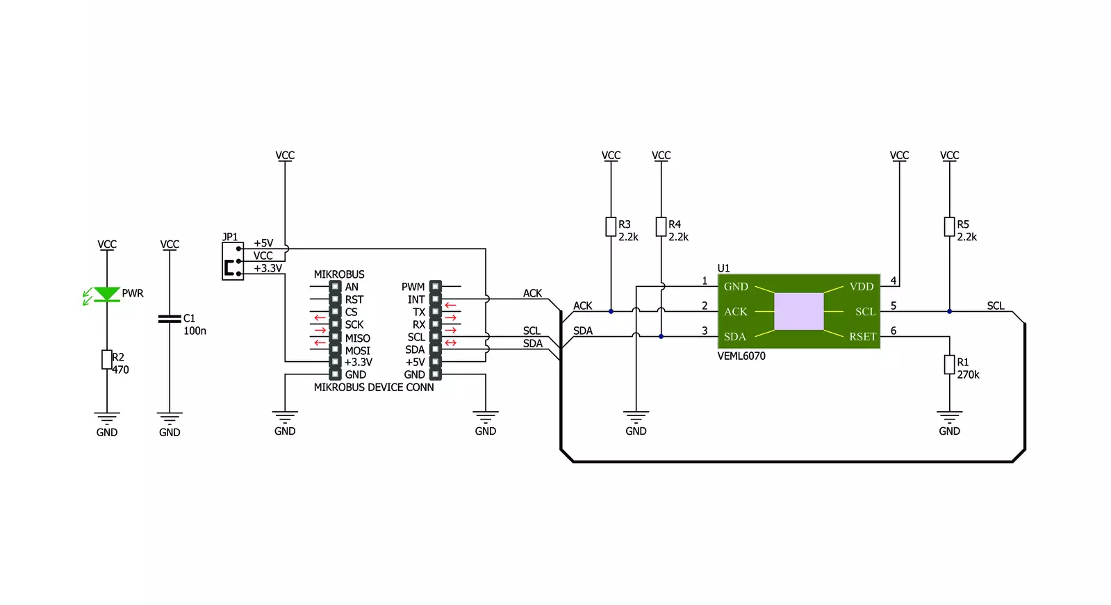 UV 3 Click Schematic schematic