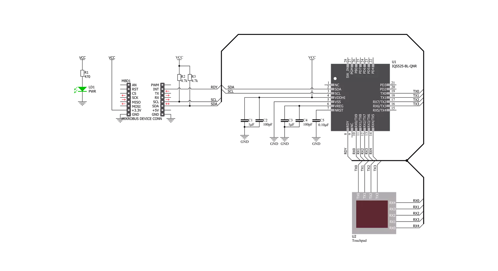 Touchpad 2 Click Schematic schematic