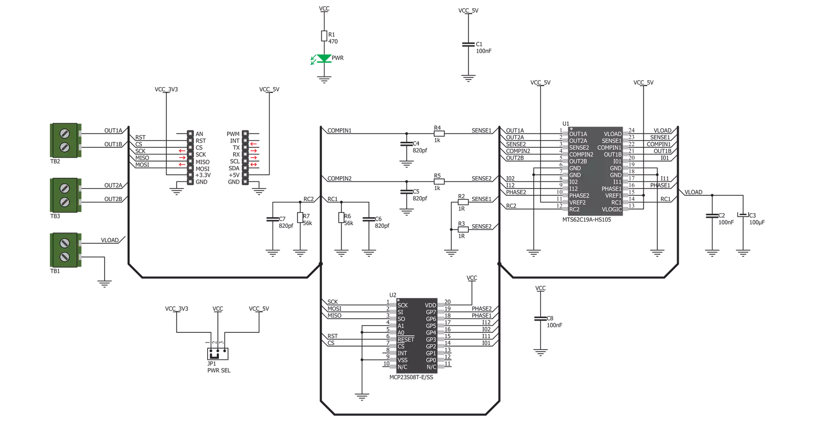 Stepper 7 Click Schematic schematic