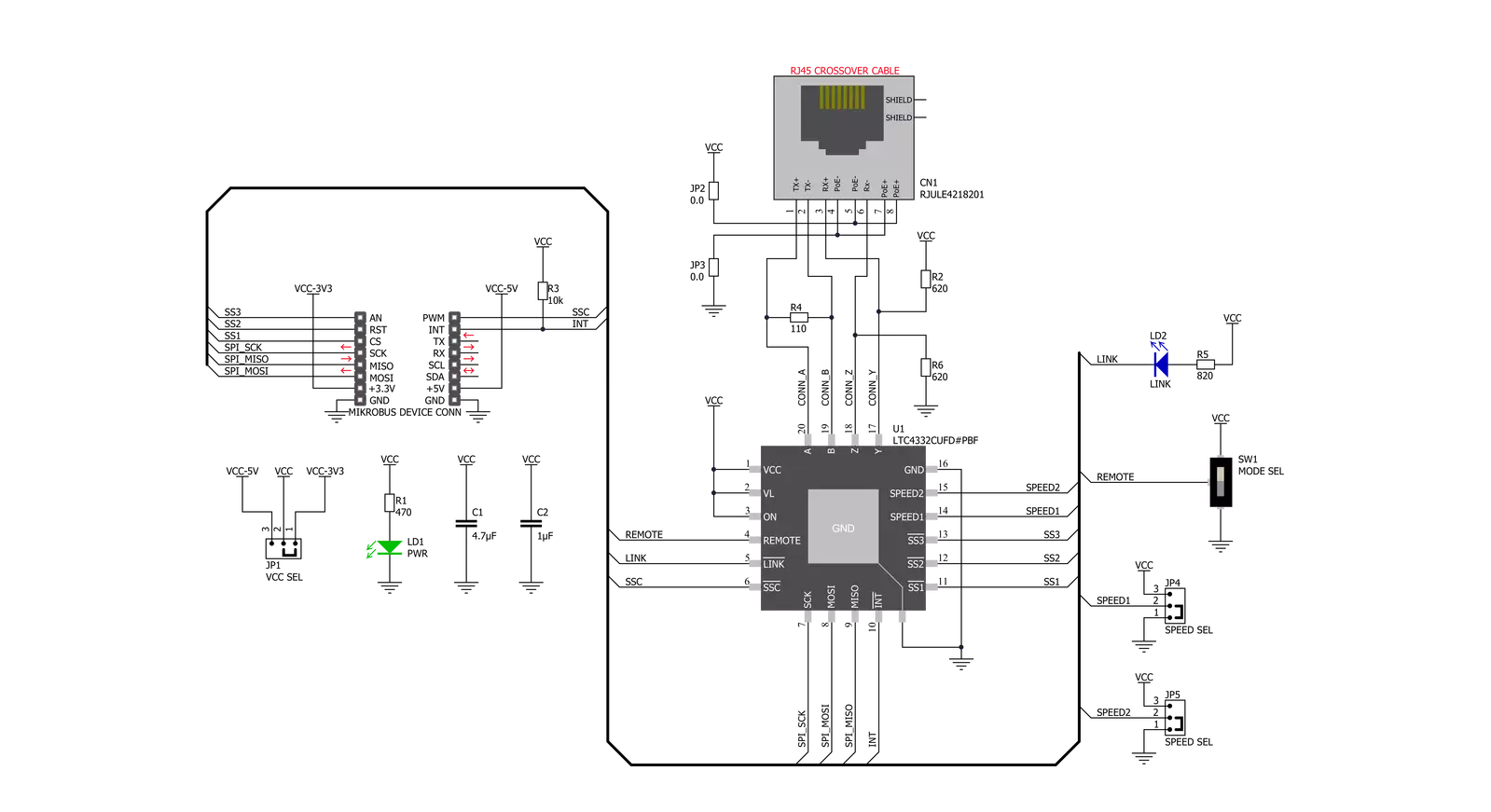 SPI Extend Click Schematic schematic