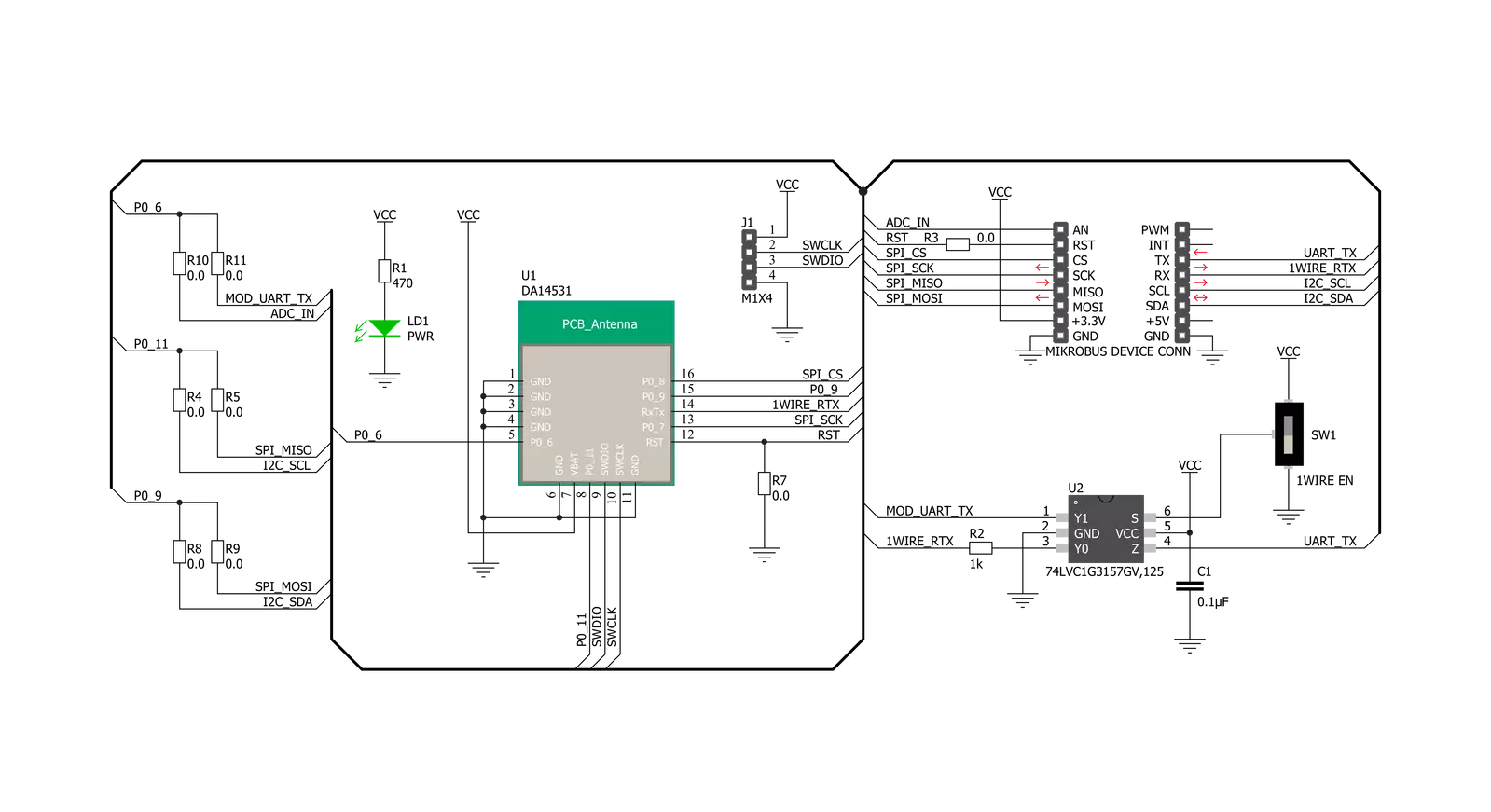 BLE TINY click Schematic schematic