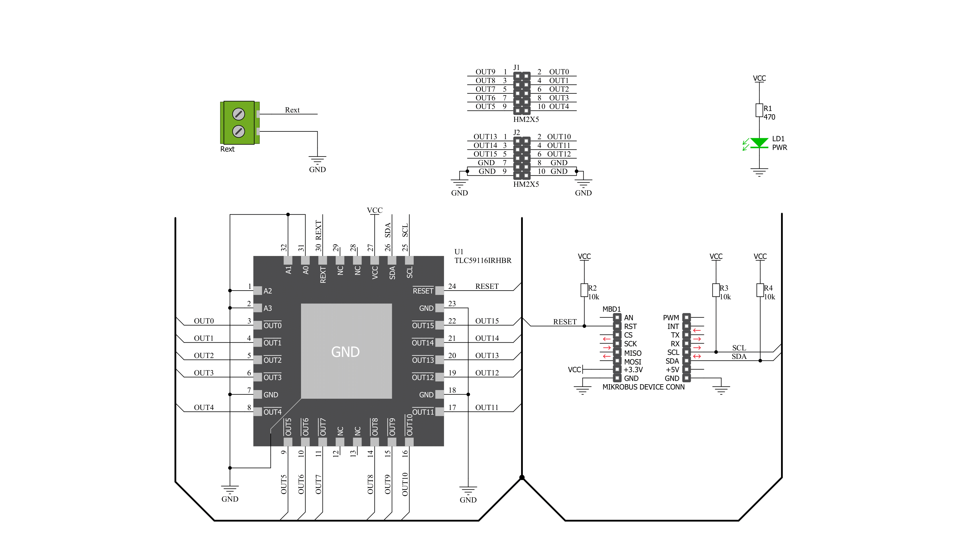 LED Driver 9 Click Schematic schematic