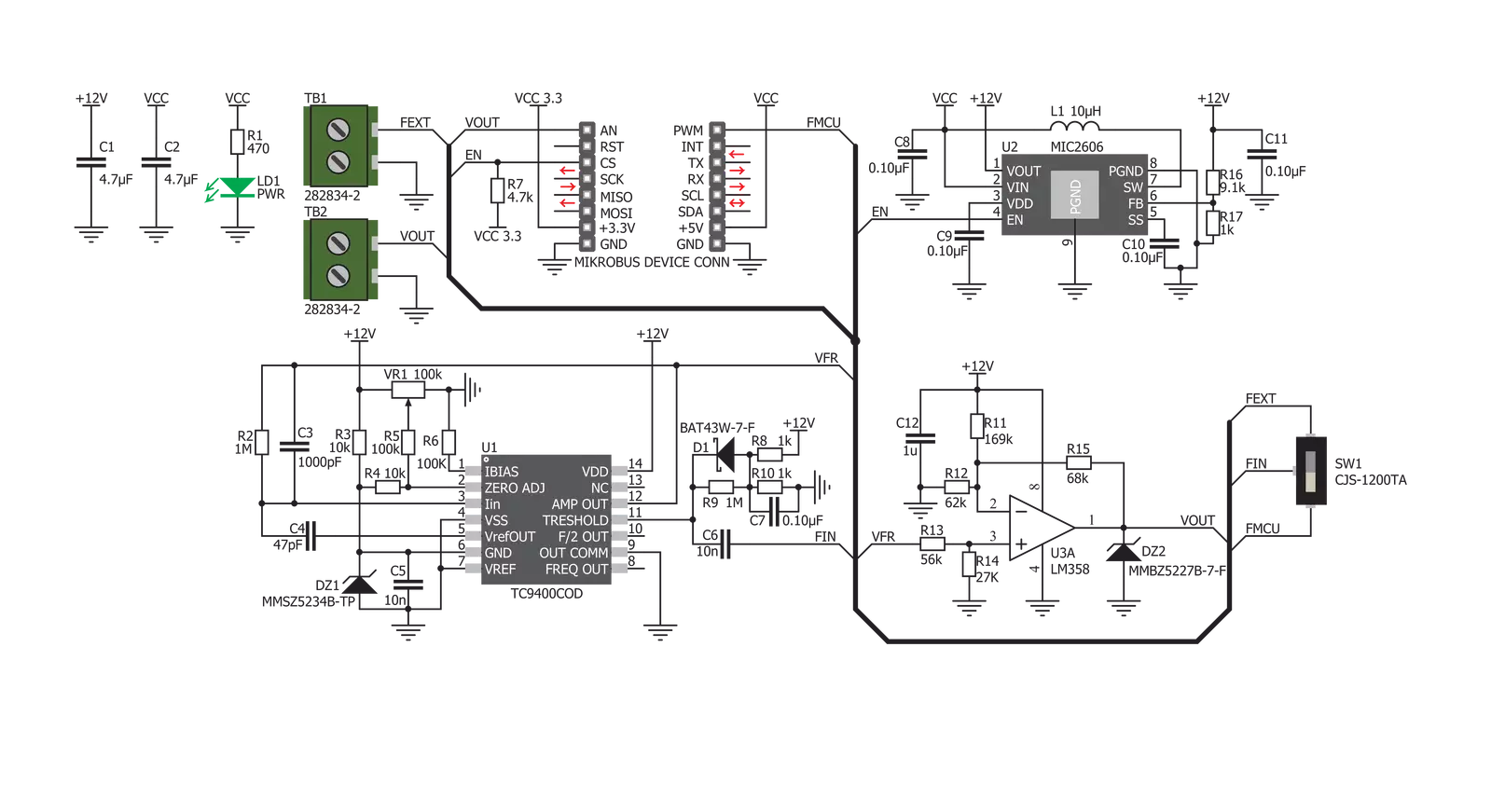 Hz To V Click Schematic schematic