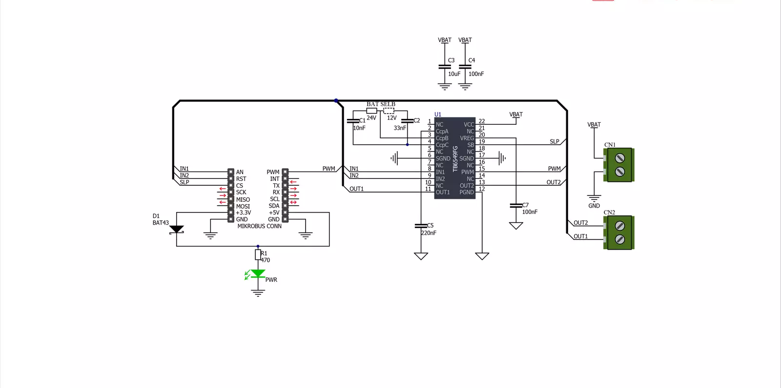 DC MOTOR 3 Click Schematic schematic