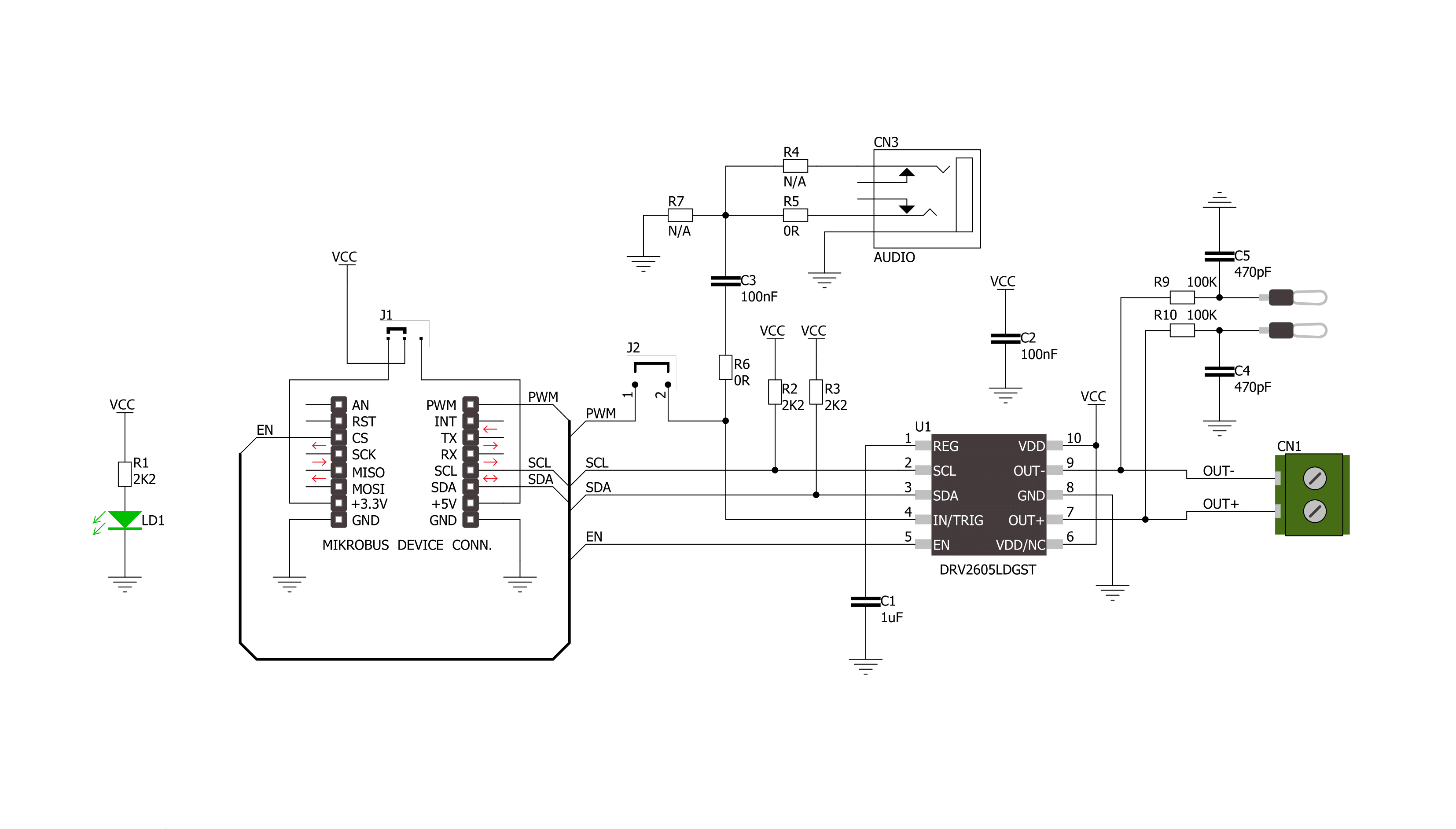 HAPTIC Click Schematic schematic