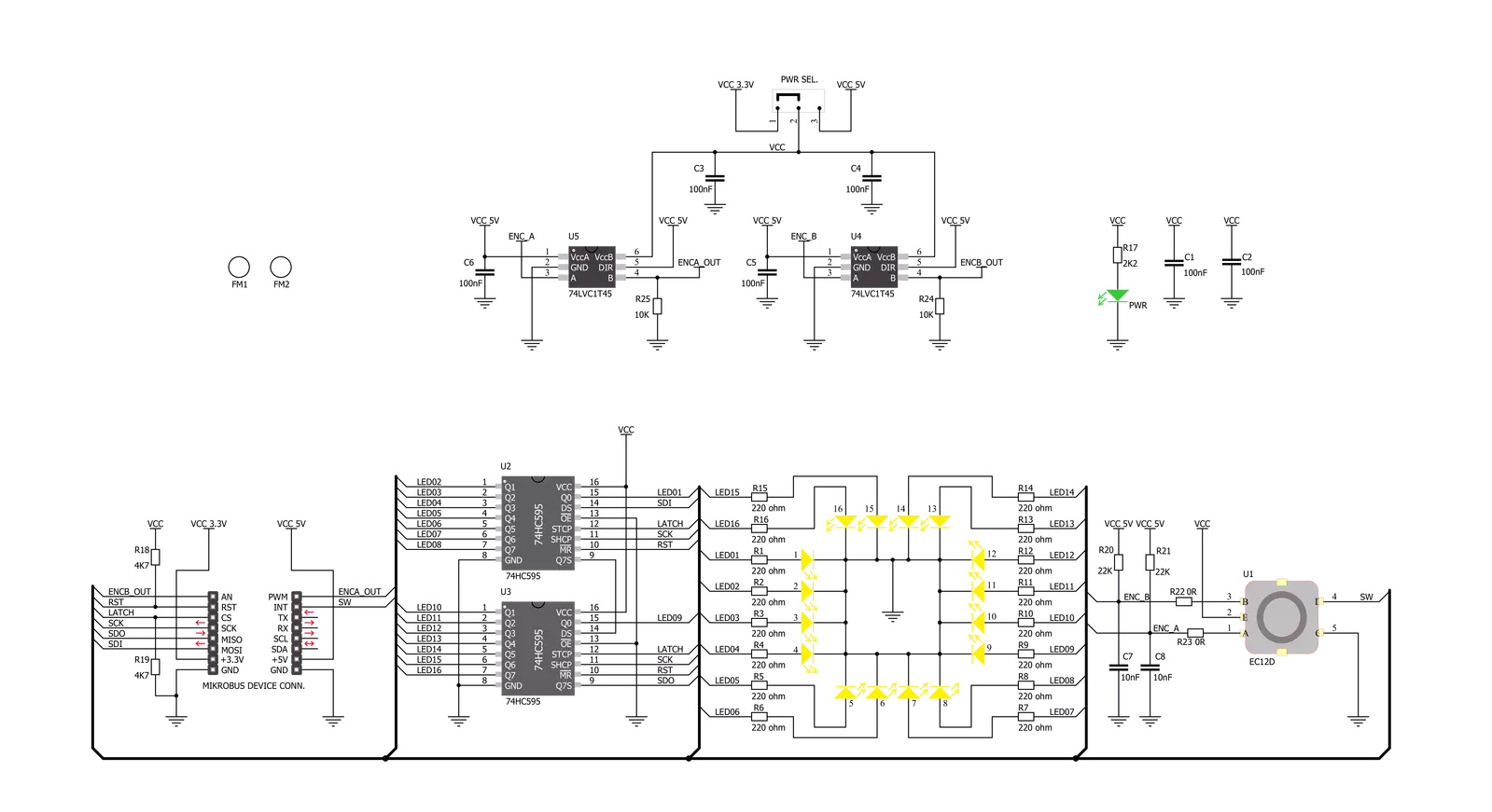 ROTARY Y Click Schematic schematic