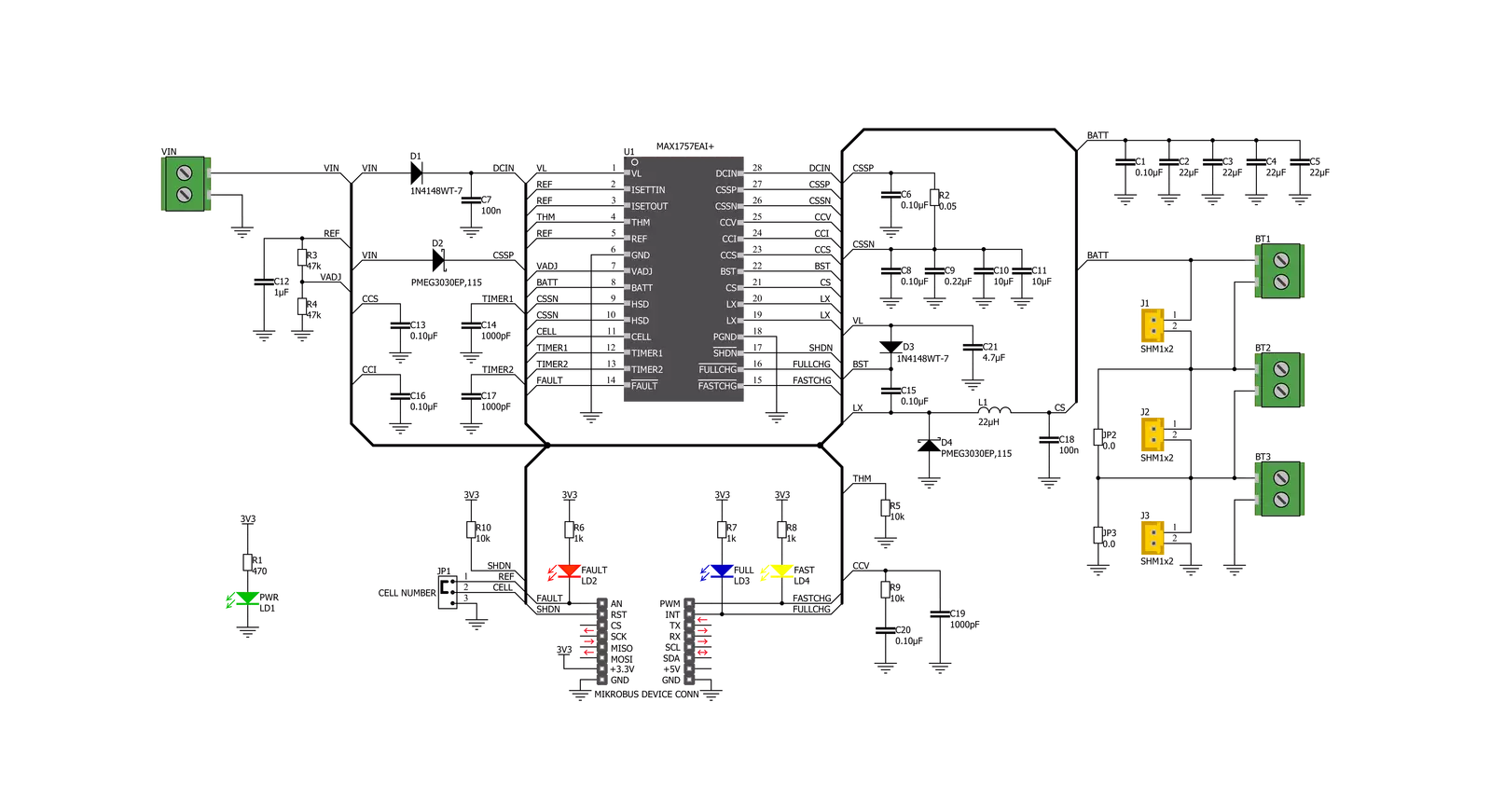 Charger 9 Click Schematic schematic