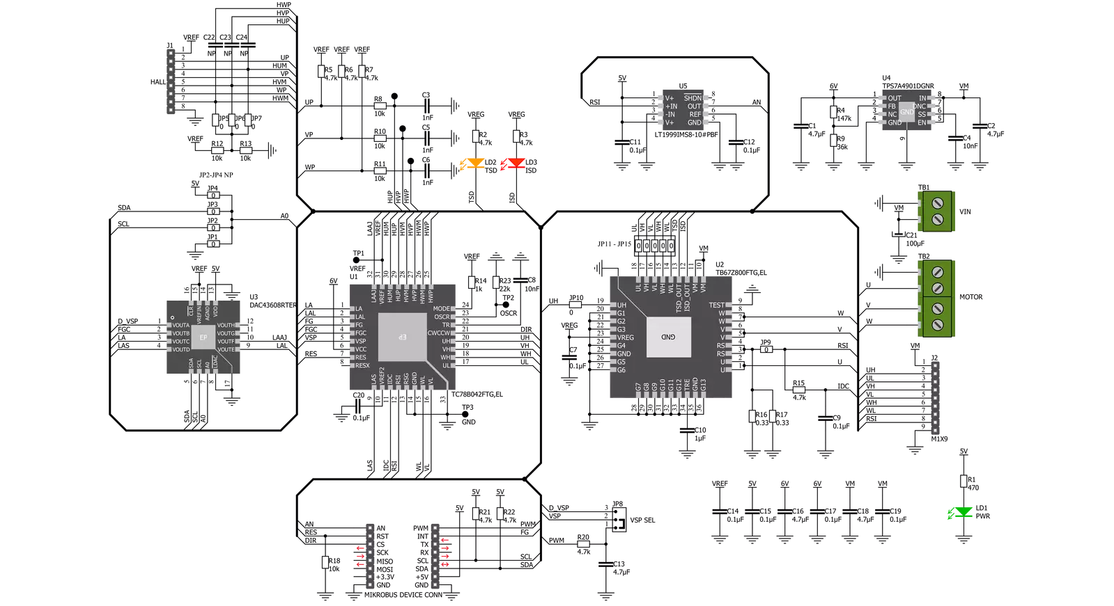 Brushless 8 Click Schematic schematic