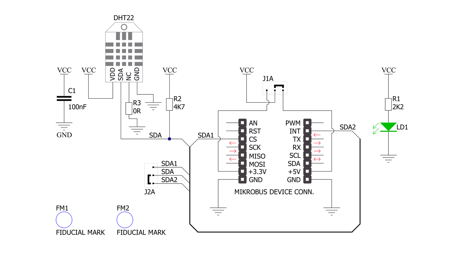 DHT22 Click Schematic schematic