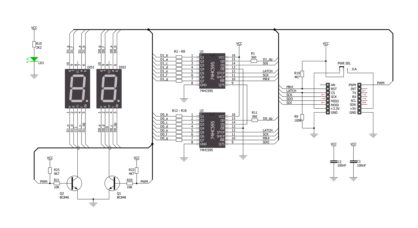 7seg Click Schematic schematic