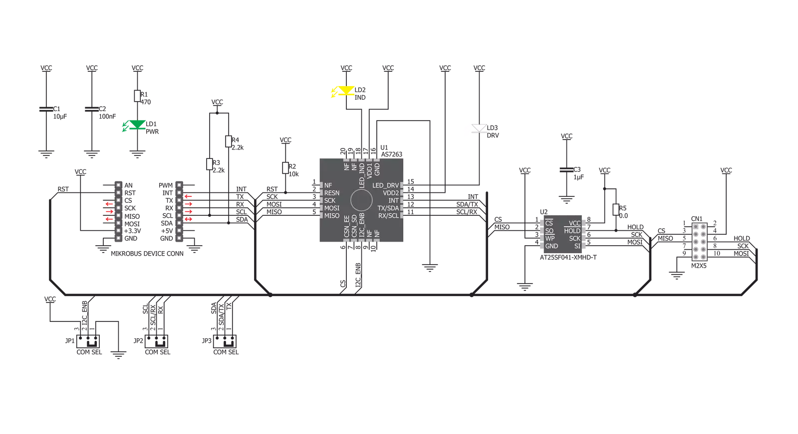 Spectral 3 Click Schematic schematic