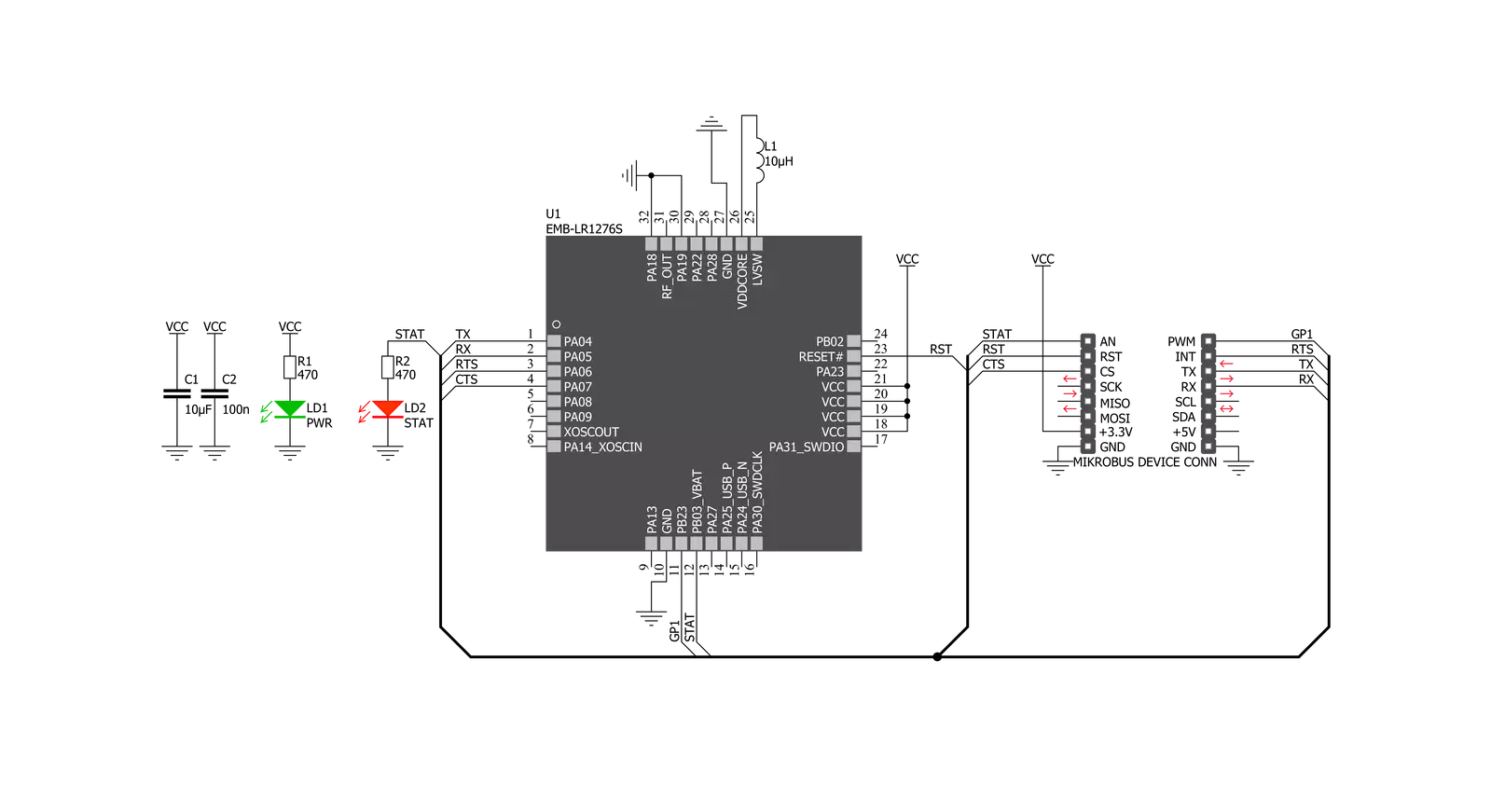 Nano LR Click Schematic schematic