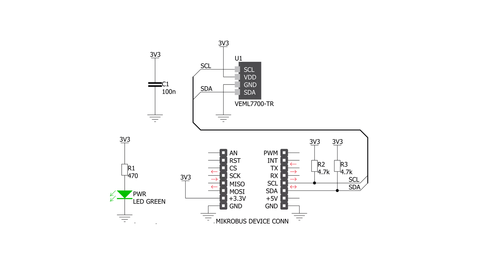 Ambient 6 Click Schematic schematic