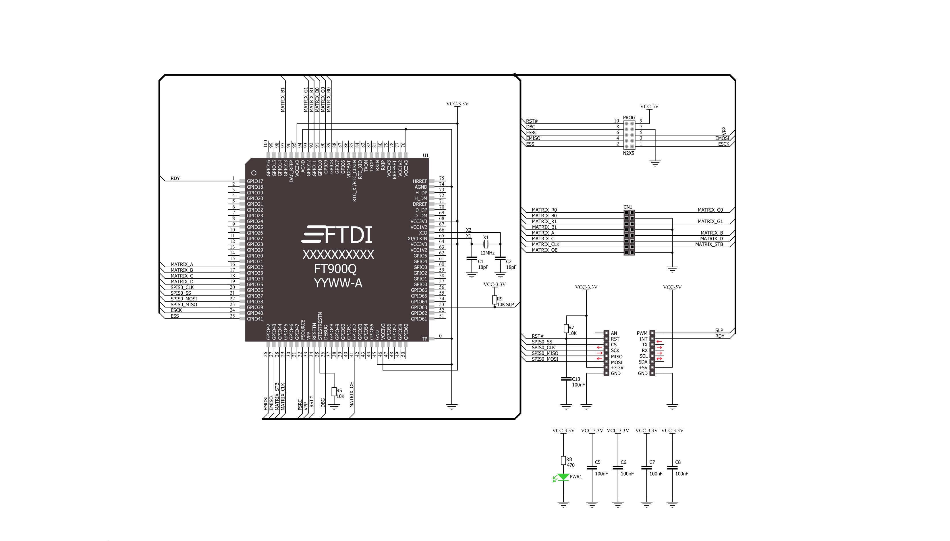 Matrix RGB Click Schematic schematic