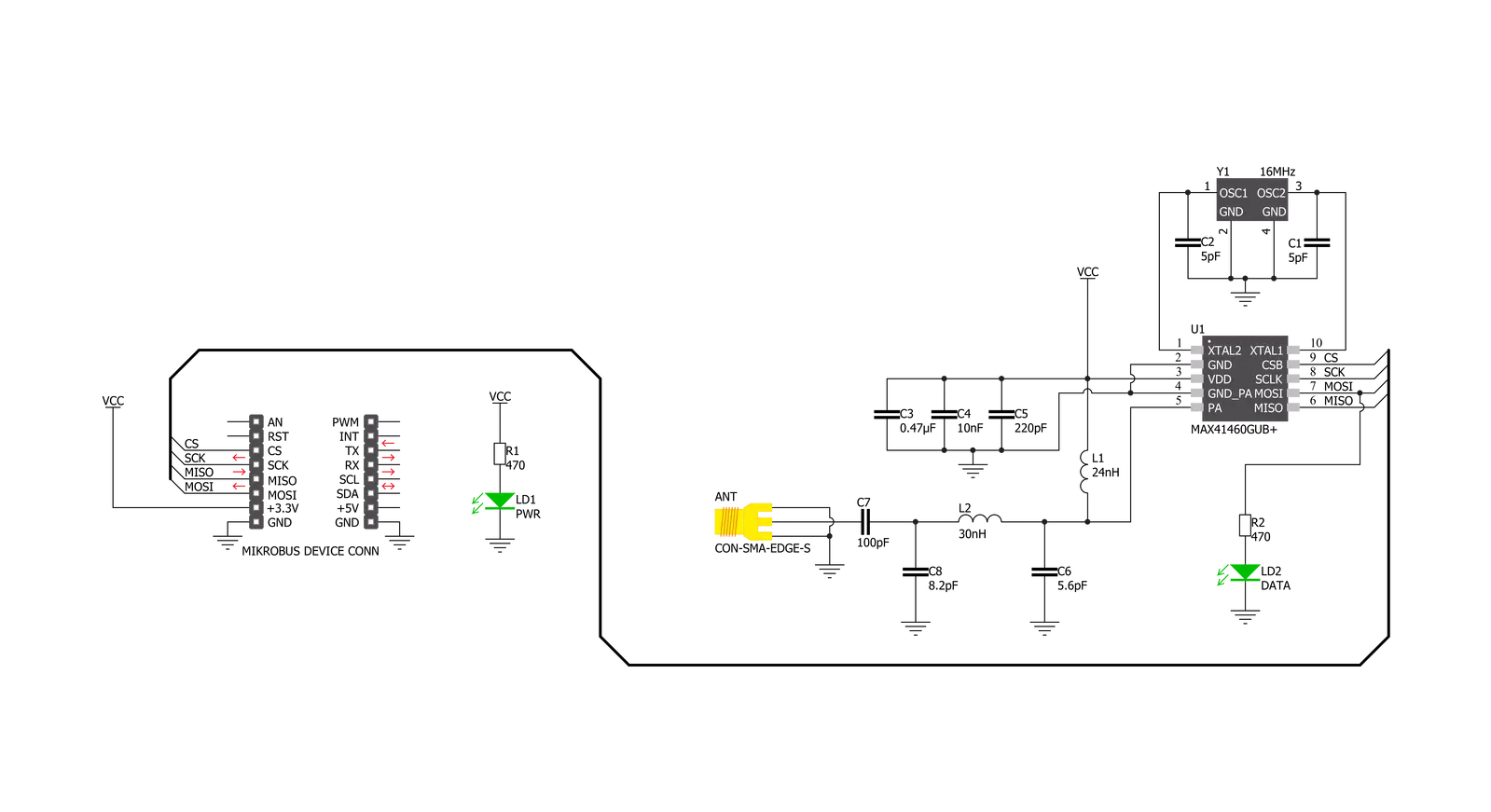 ISM TX Click Schematic schematic