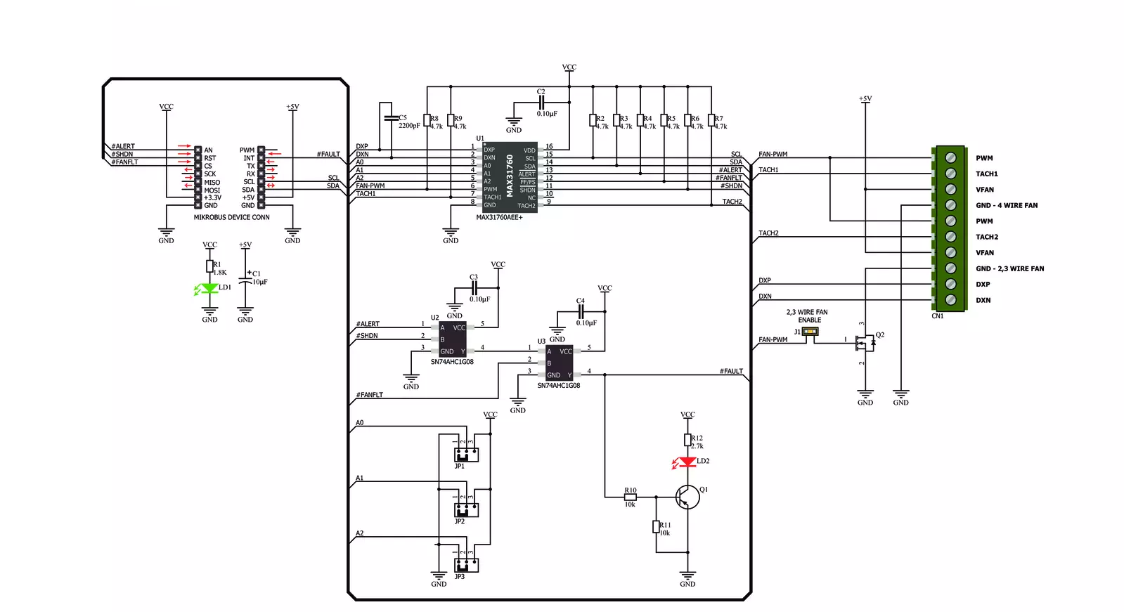 Fan 2 Click Schematic schematic