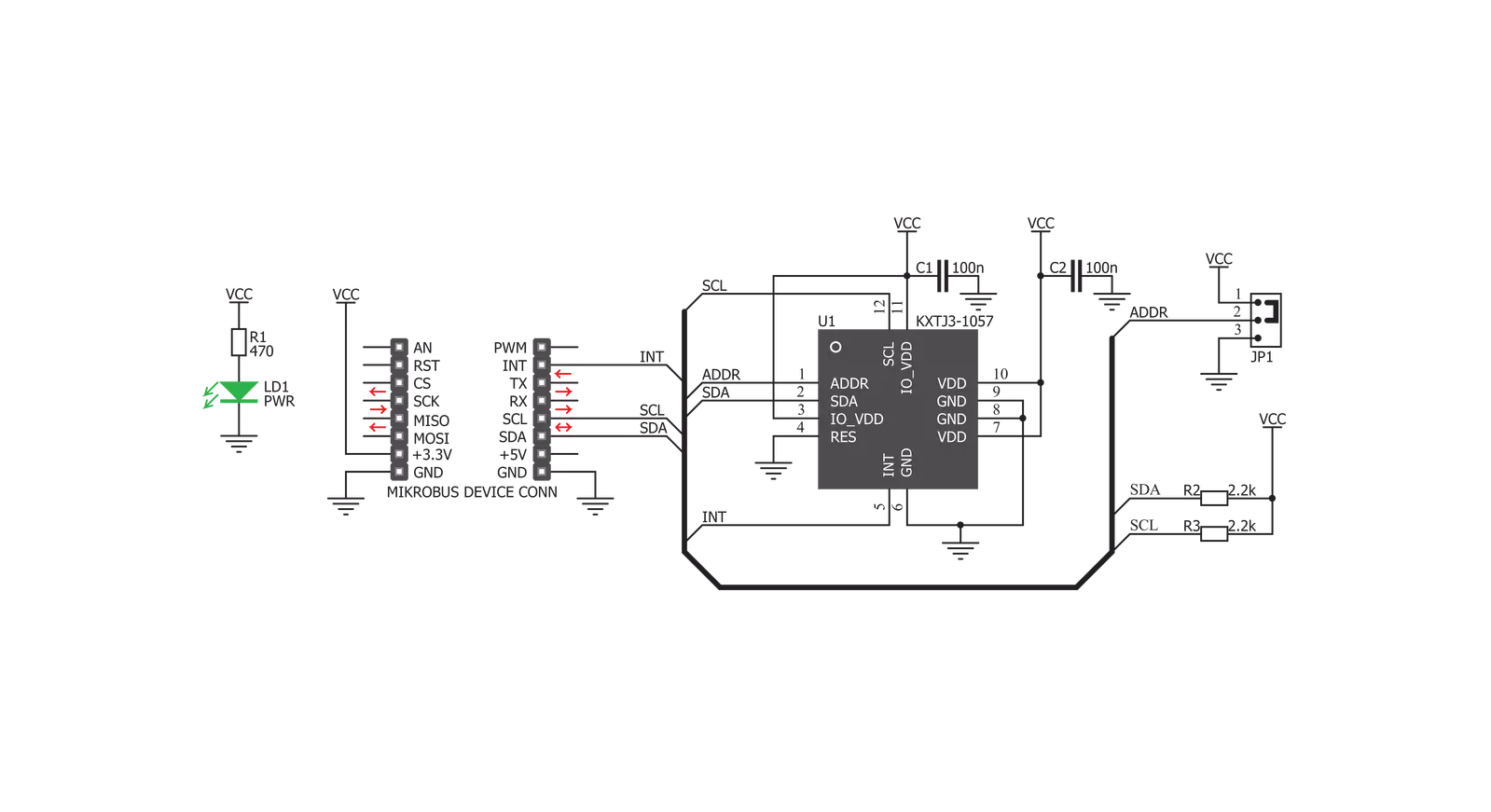 Accel 7 click Schematic schematic