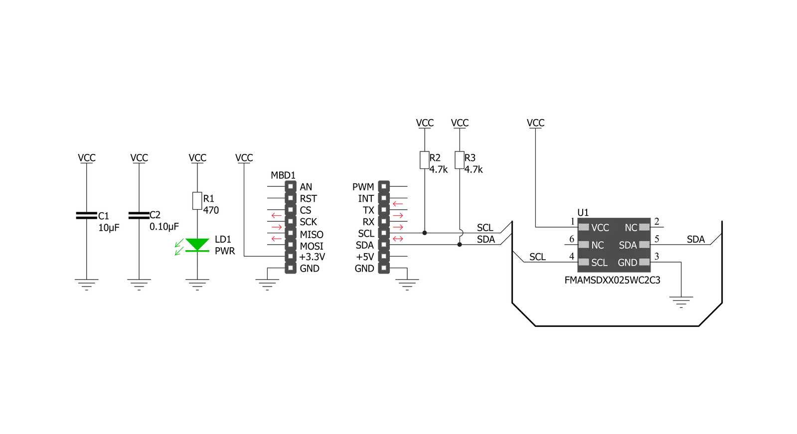 Force 5 Click Schematic schematic