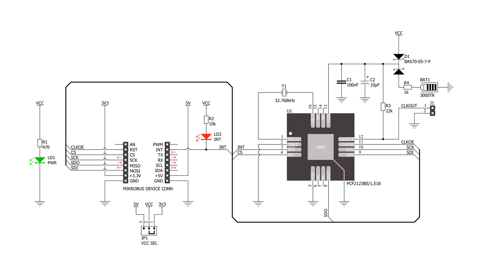 RTC 13 Click Schematic schematic