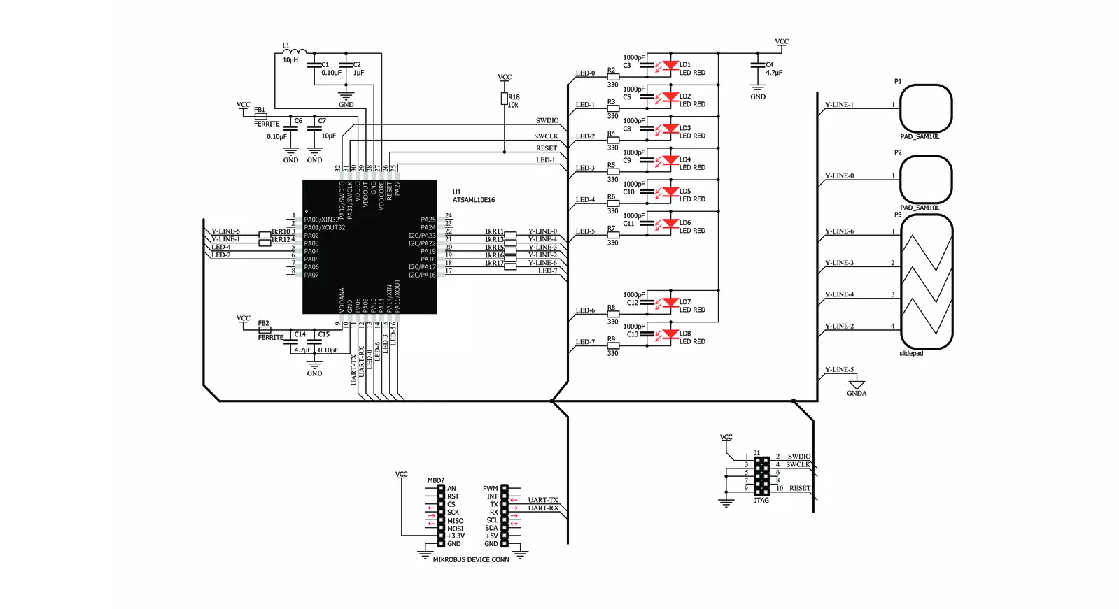 SAML Touch Click Schematic schematic