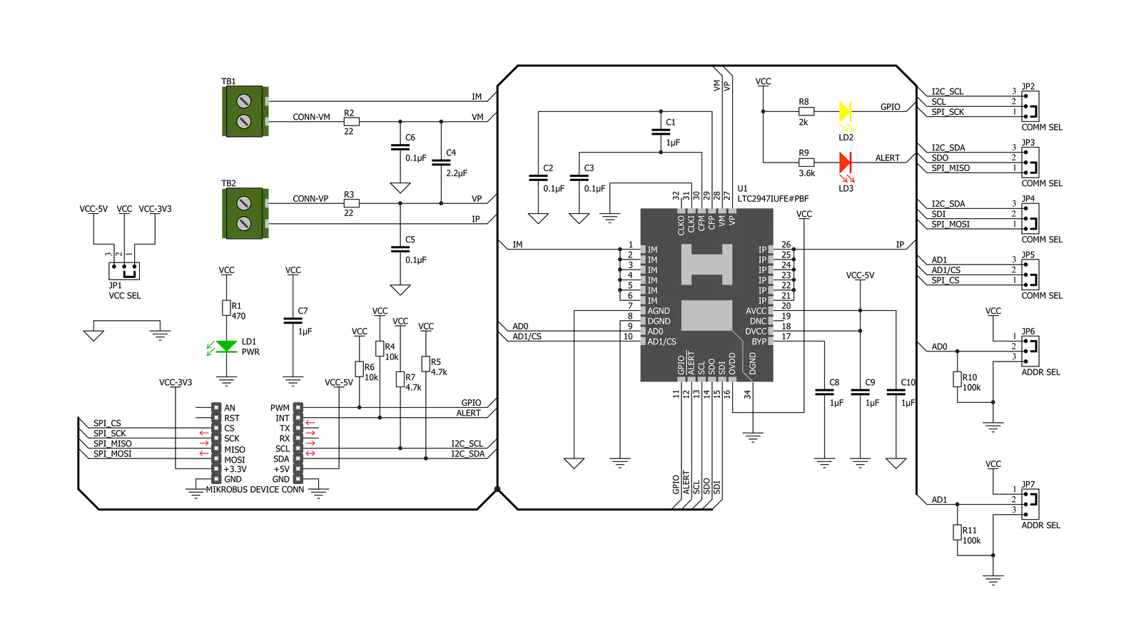 VCP Monitor 3 Click Schematic schematic