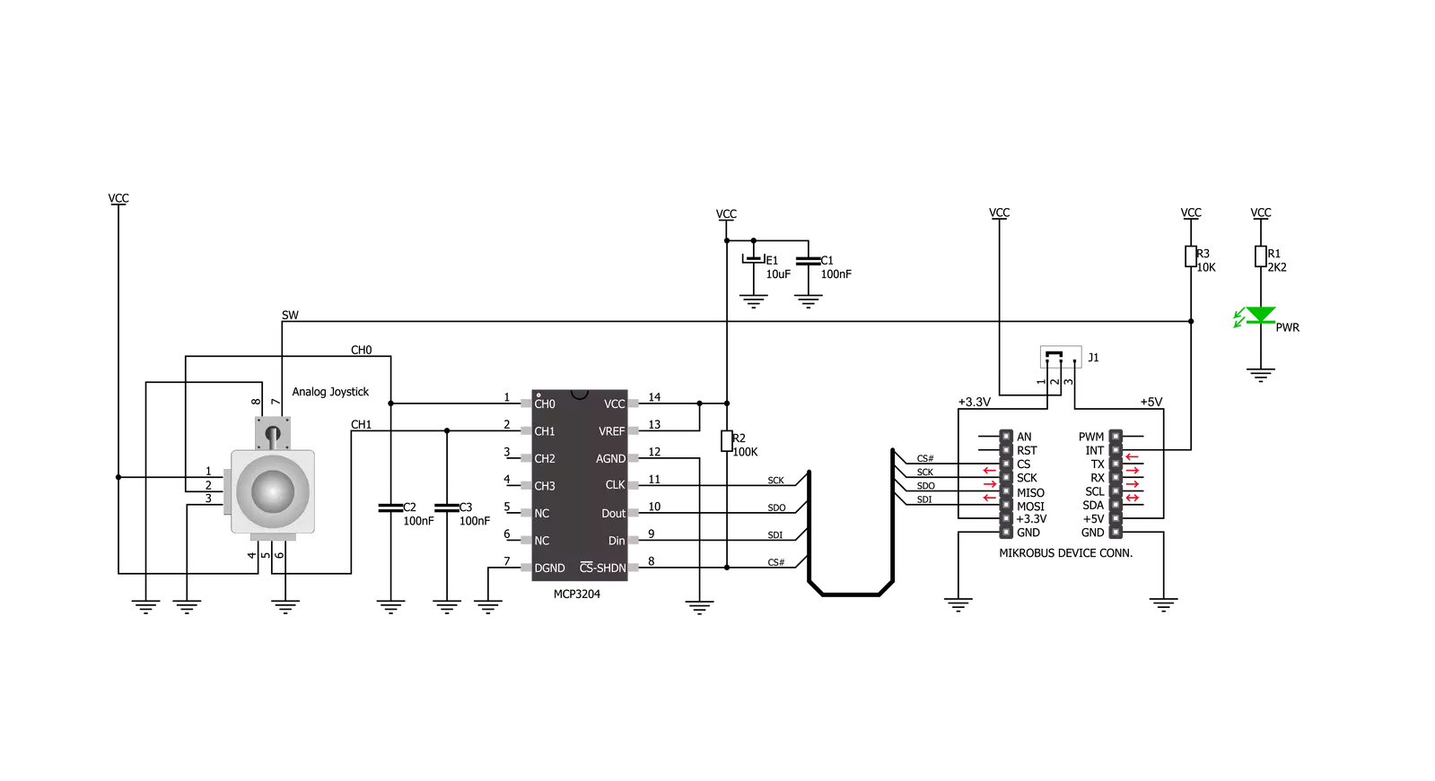 THUMBSTICK Click Schematic schematic