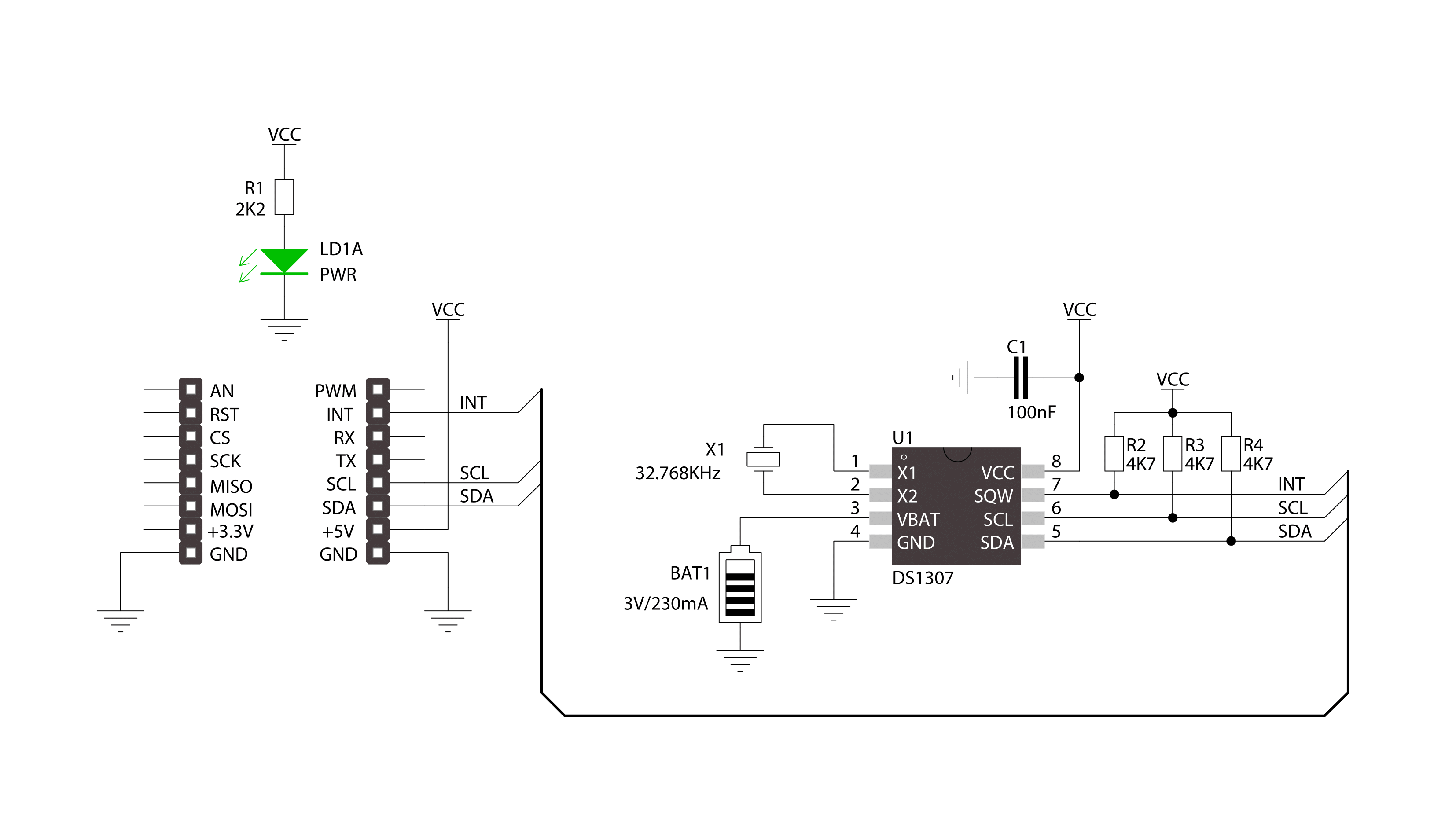 RTC 2 Click Schematic schematic