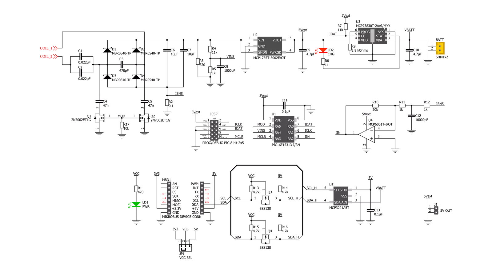 Qi RX Click Schematic schematic