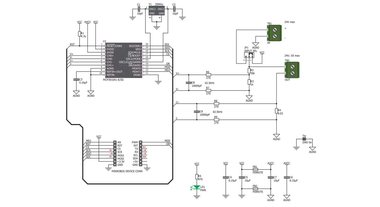 PWR Meter 2 click Schematic schematic