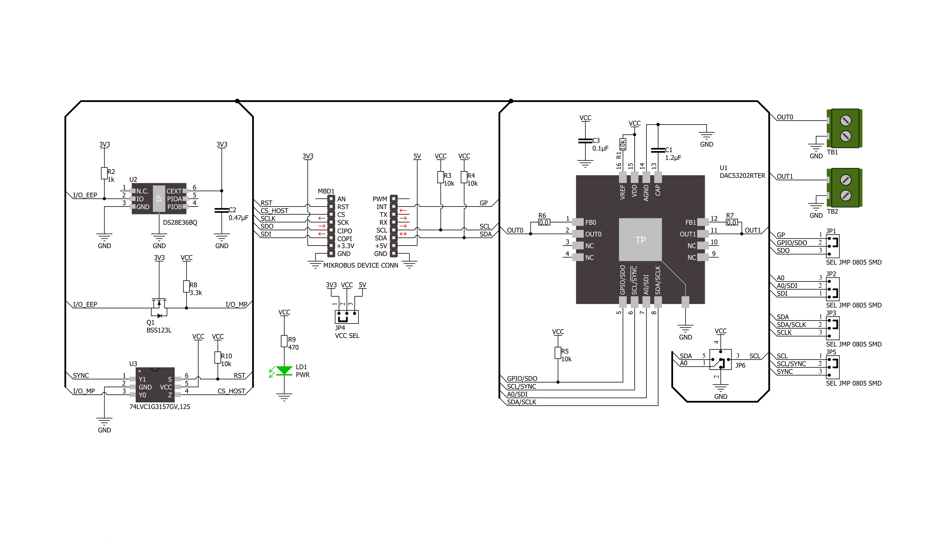 DAC 14 Click Schematic schematic