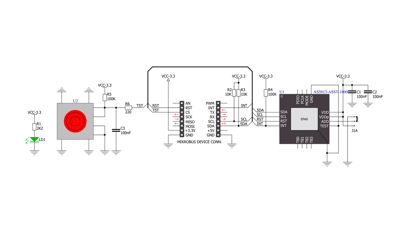 Joystick Click Schematic schematic