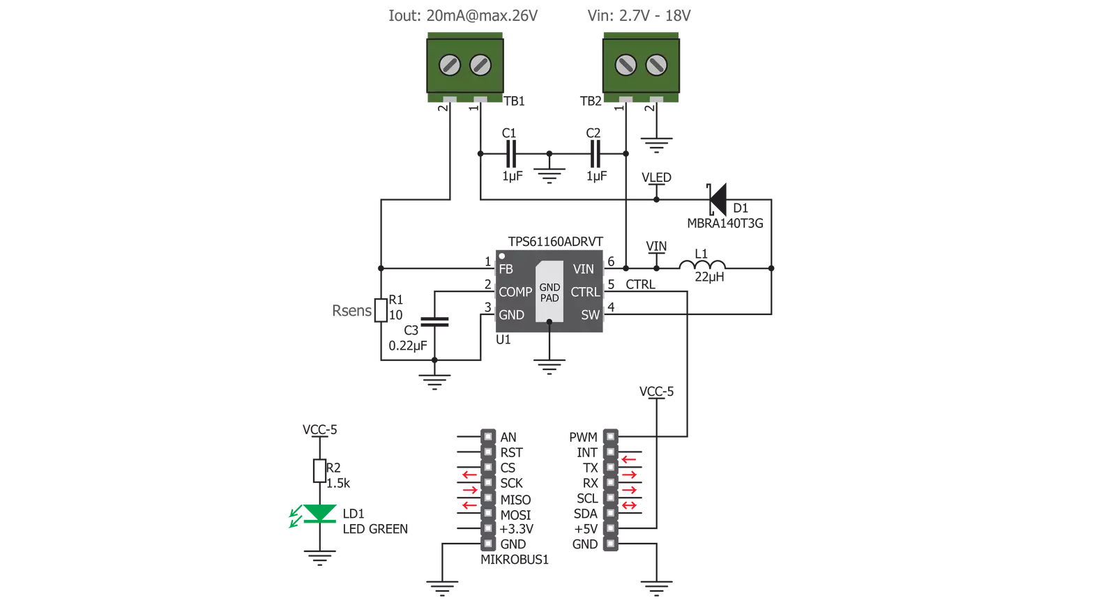 LED Driver 4 Click Schematic schematic