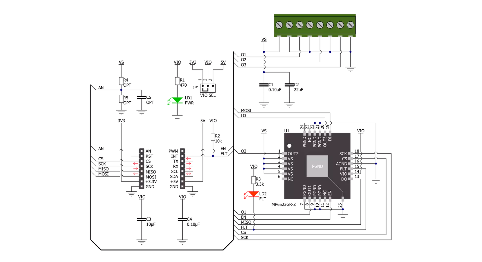 H-Bridge 10 Click Schematic schematic