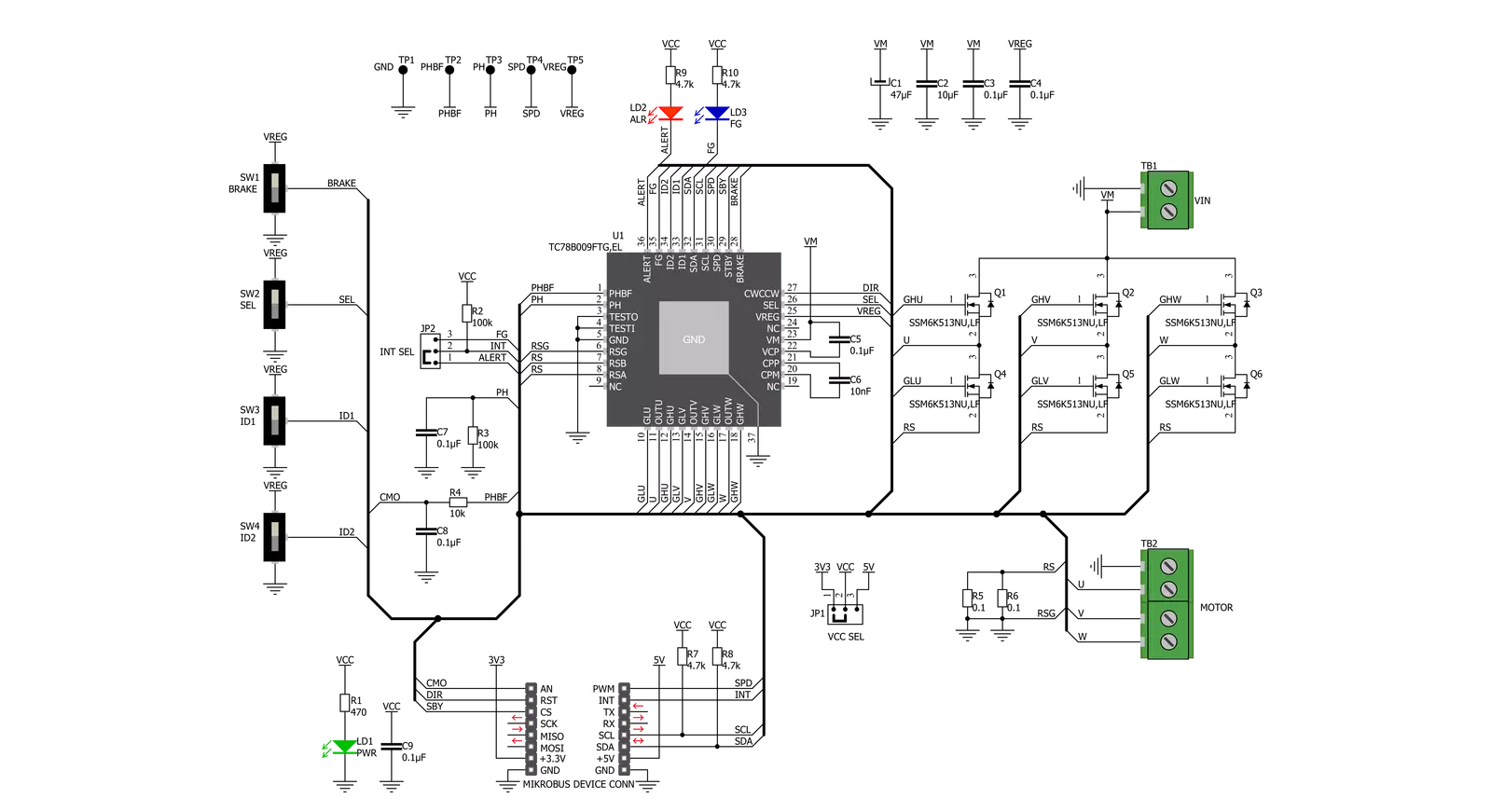 Brushless 7 Click Schematic schematic