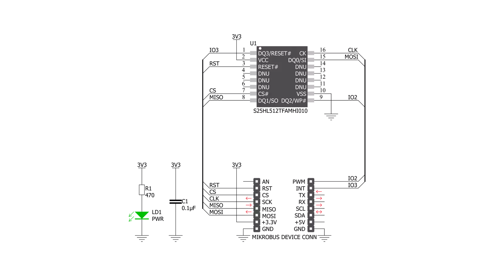 Semper Flash 2 Click Schematic schematic