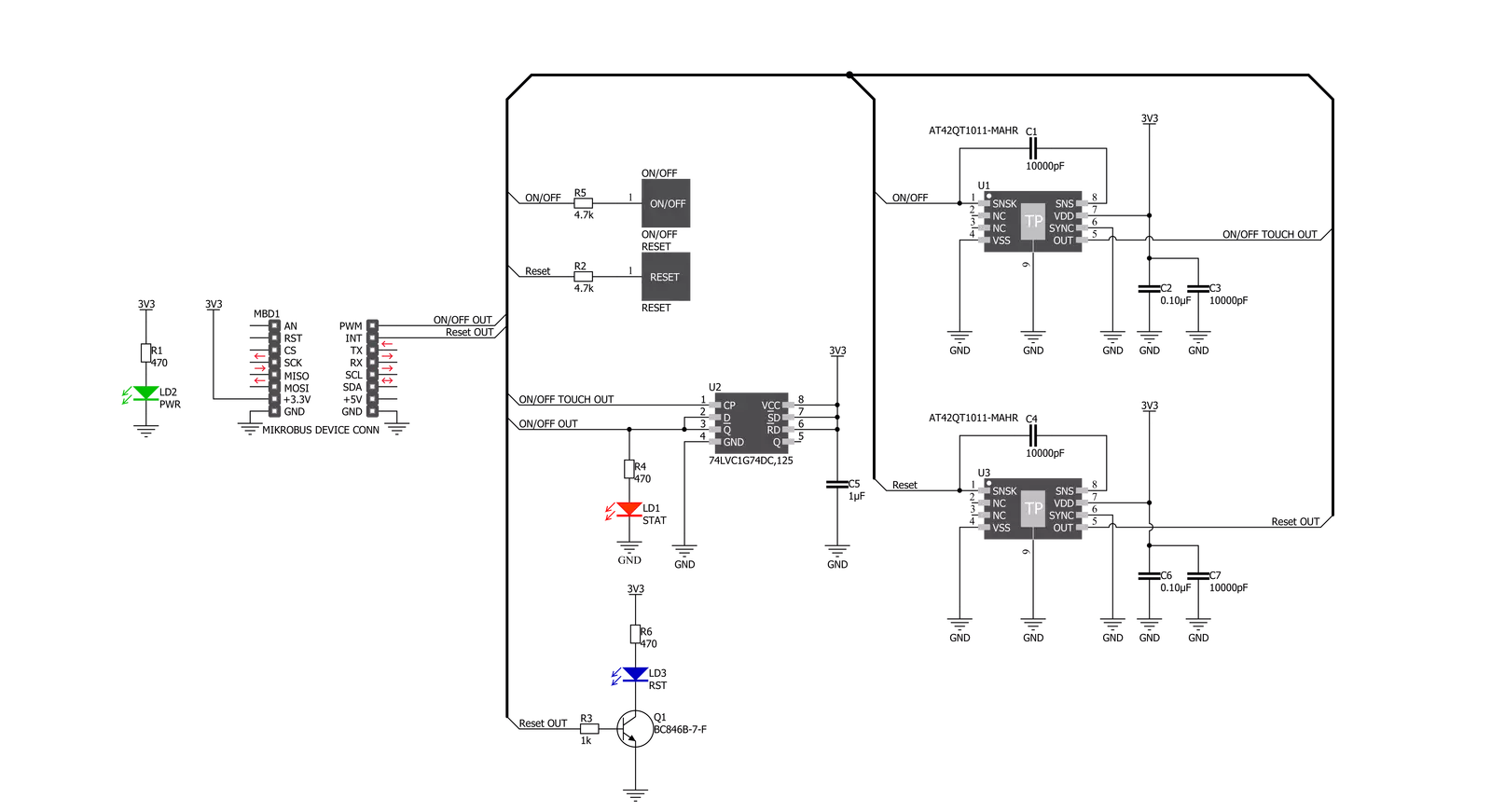 Power/Reset Click Schematic schematic