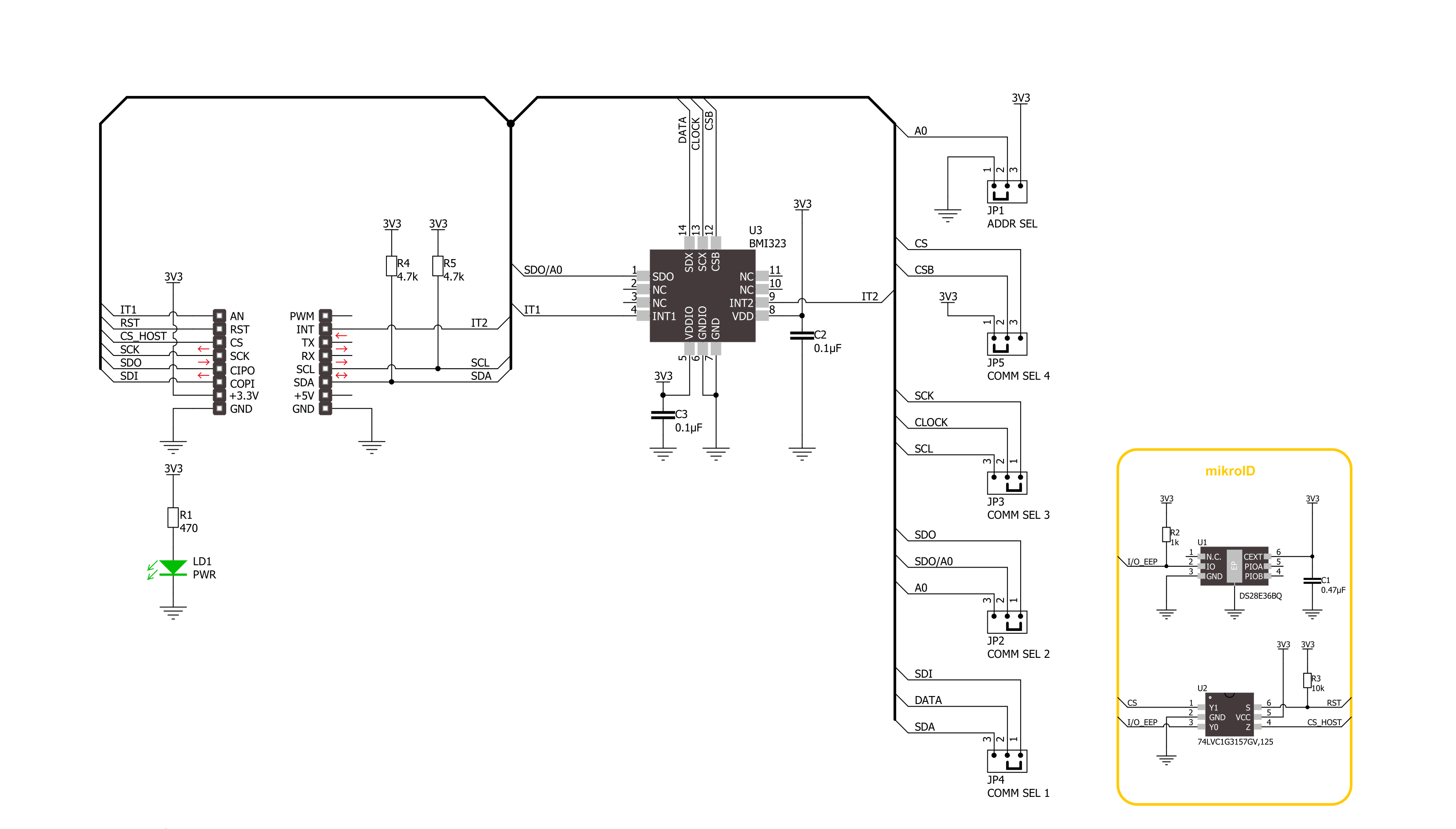 6DOF IMU 20 Click Schematic schematic