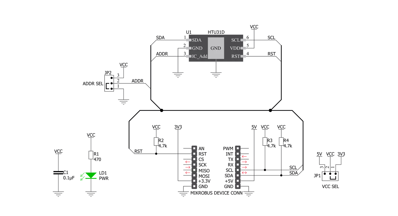 Temp&Hum 14 Click Schematic schematic