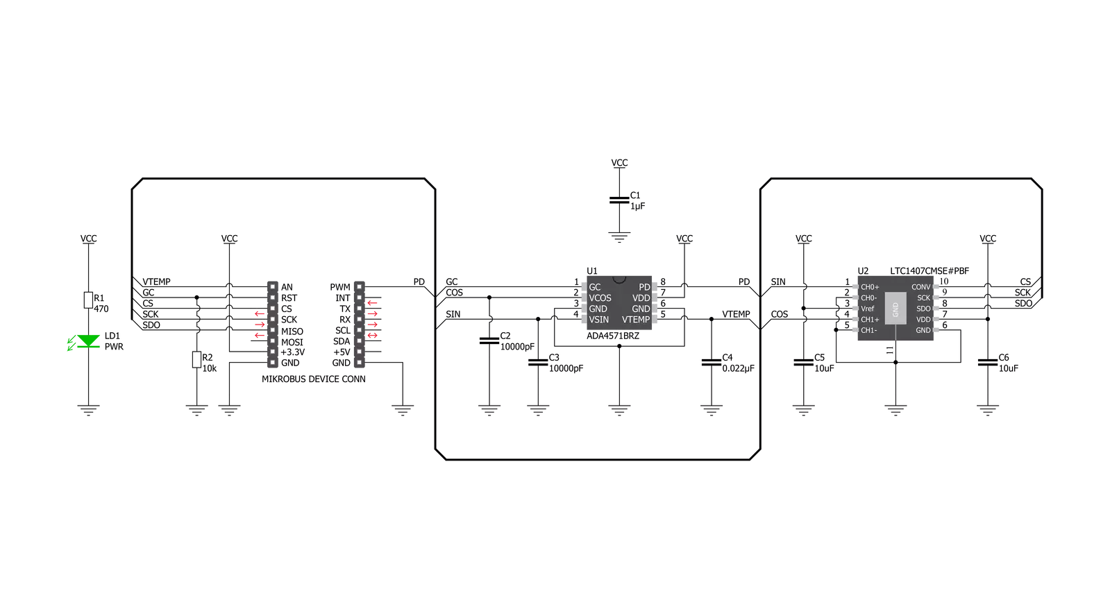 AMR Angle Click Schematic schematic