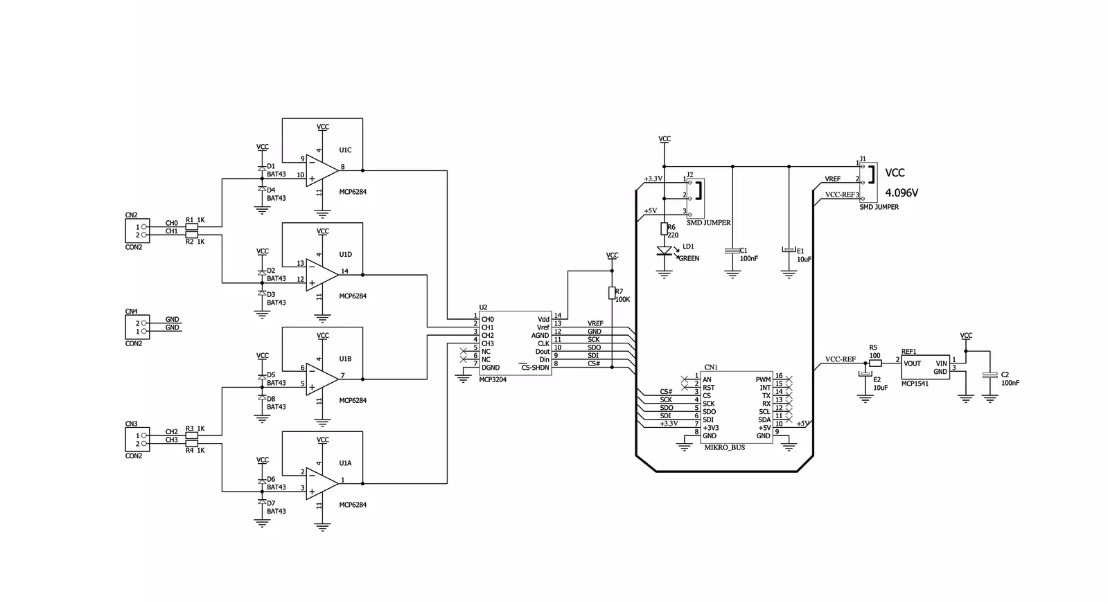 ADC Click Schematic schematic