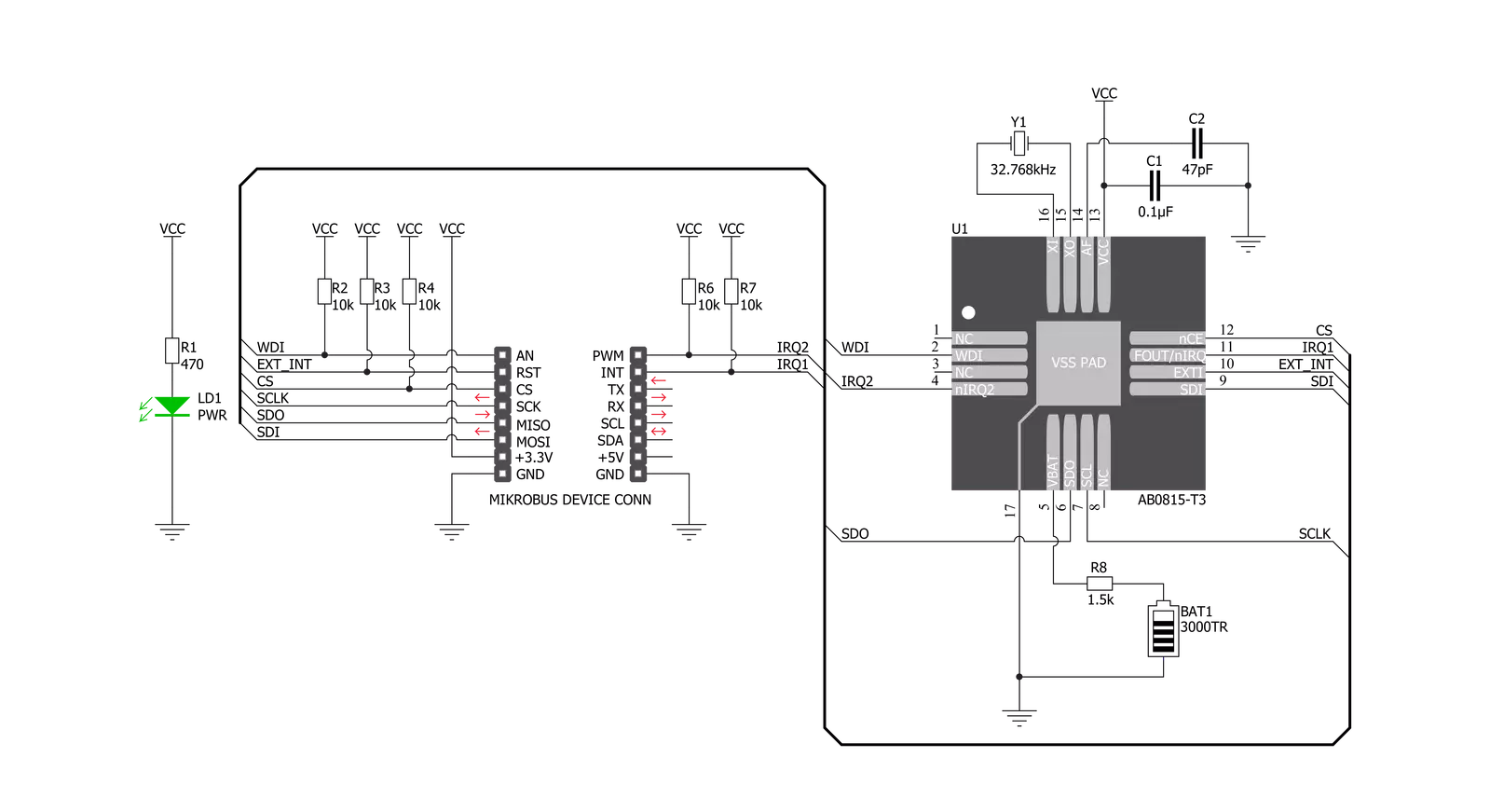 RTC 11 Click Schematic schematic