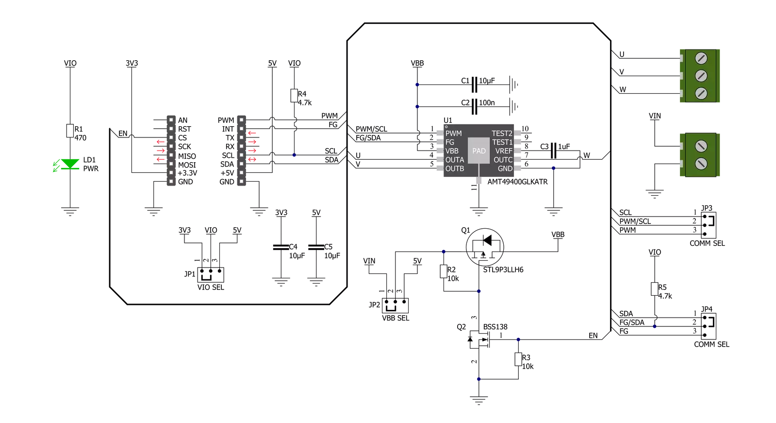 Brushless 21 Click Schematic schematic