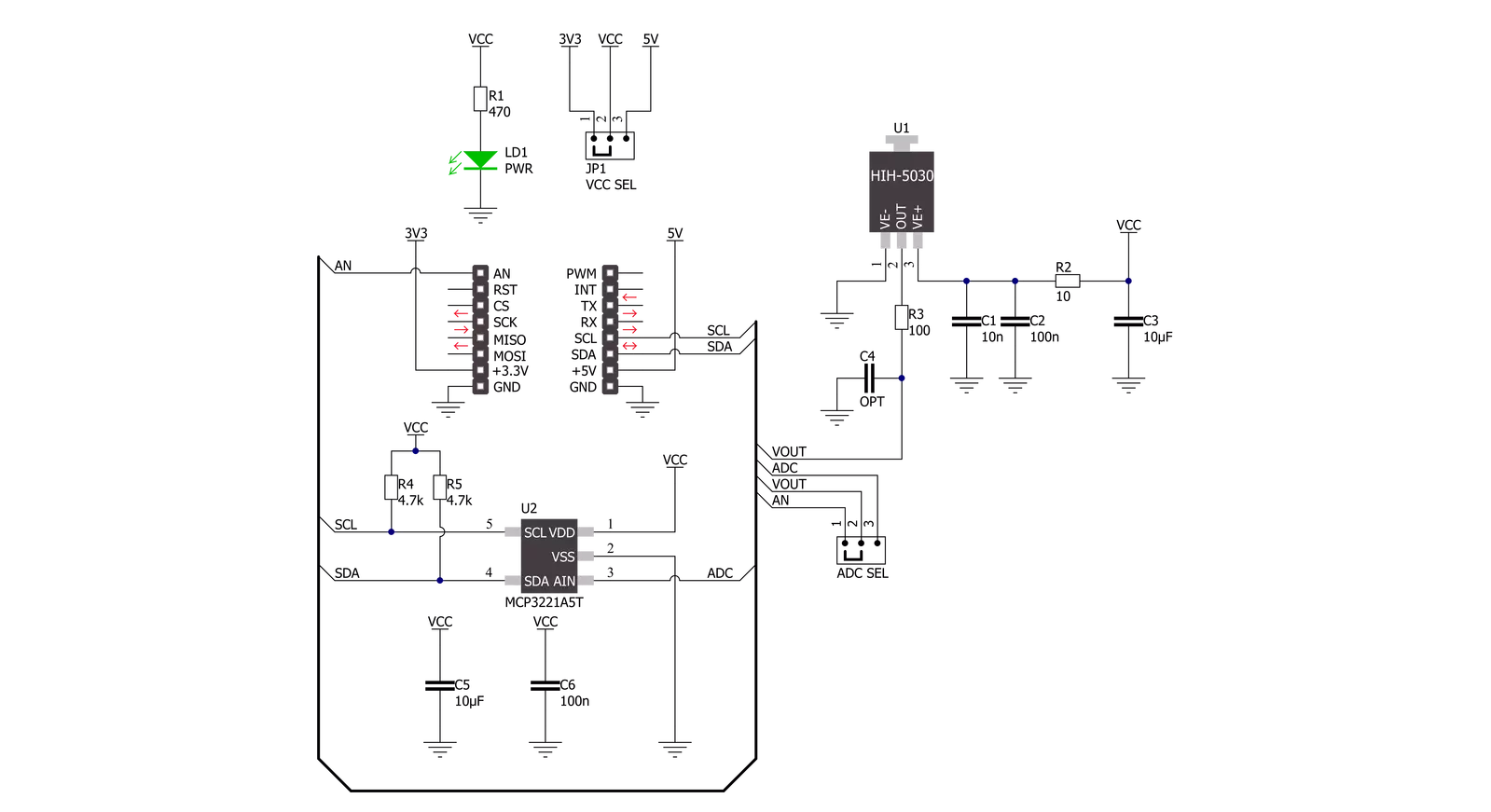 Humidity Click Schematic schematic