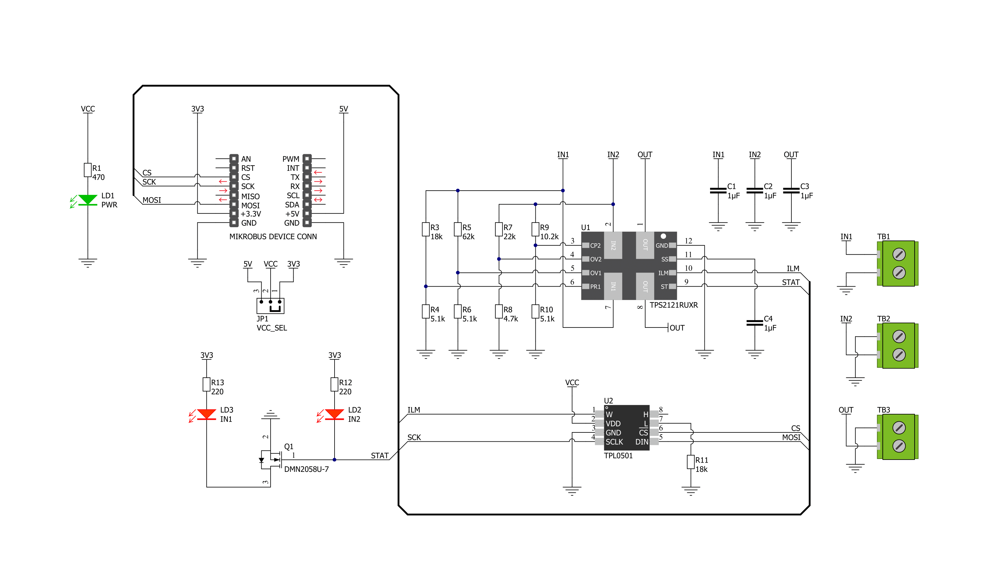 Power MUX 2 Click Schematic schematic