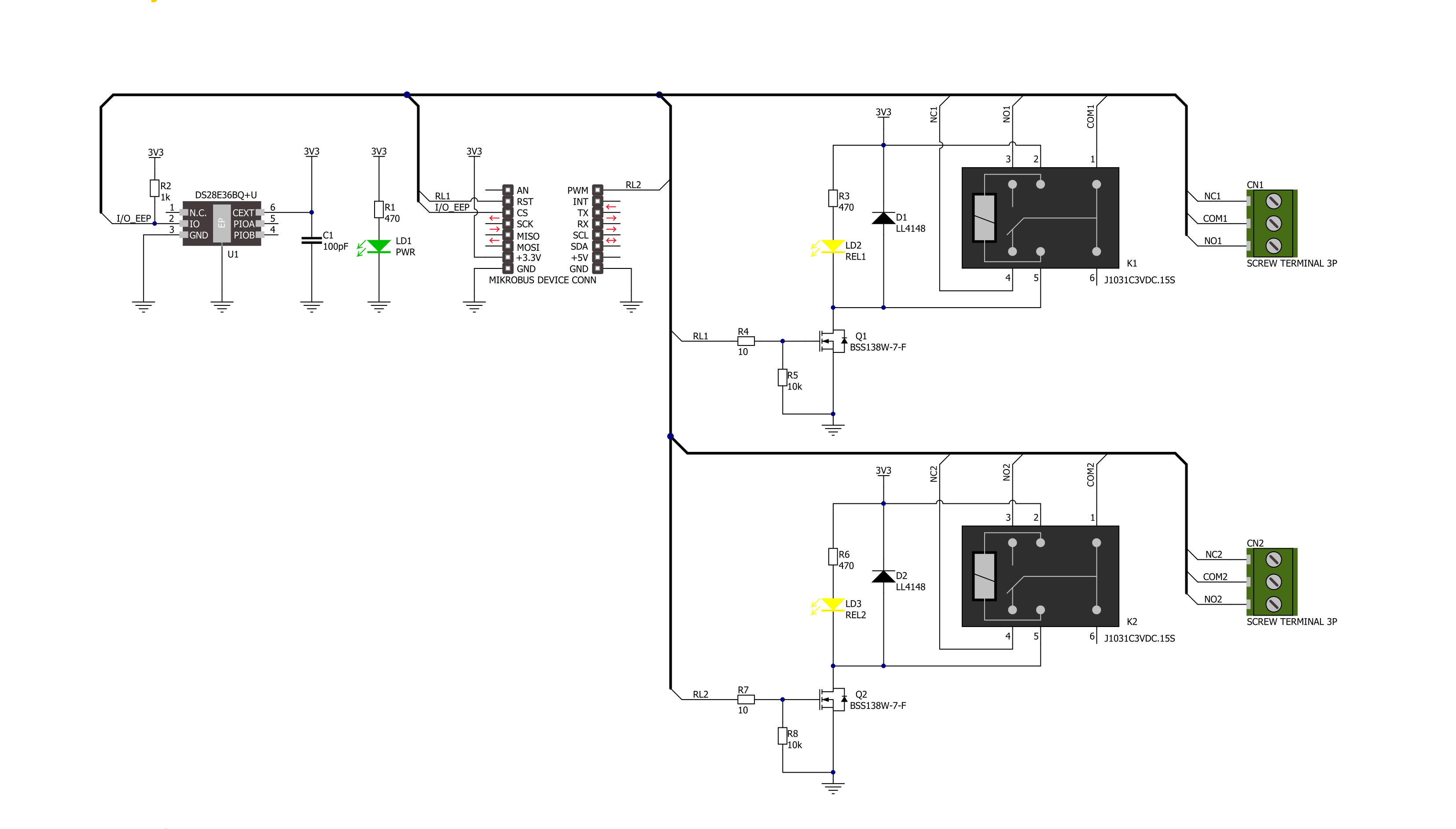 Relay 4 Click Schematic schematic