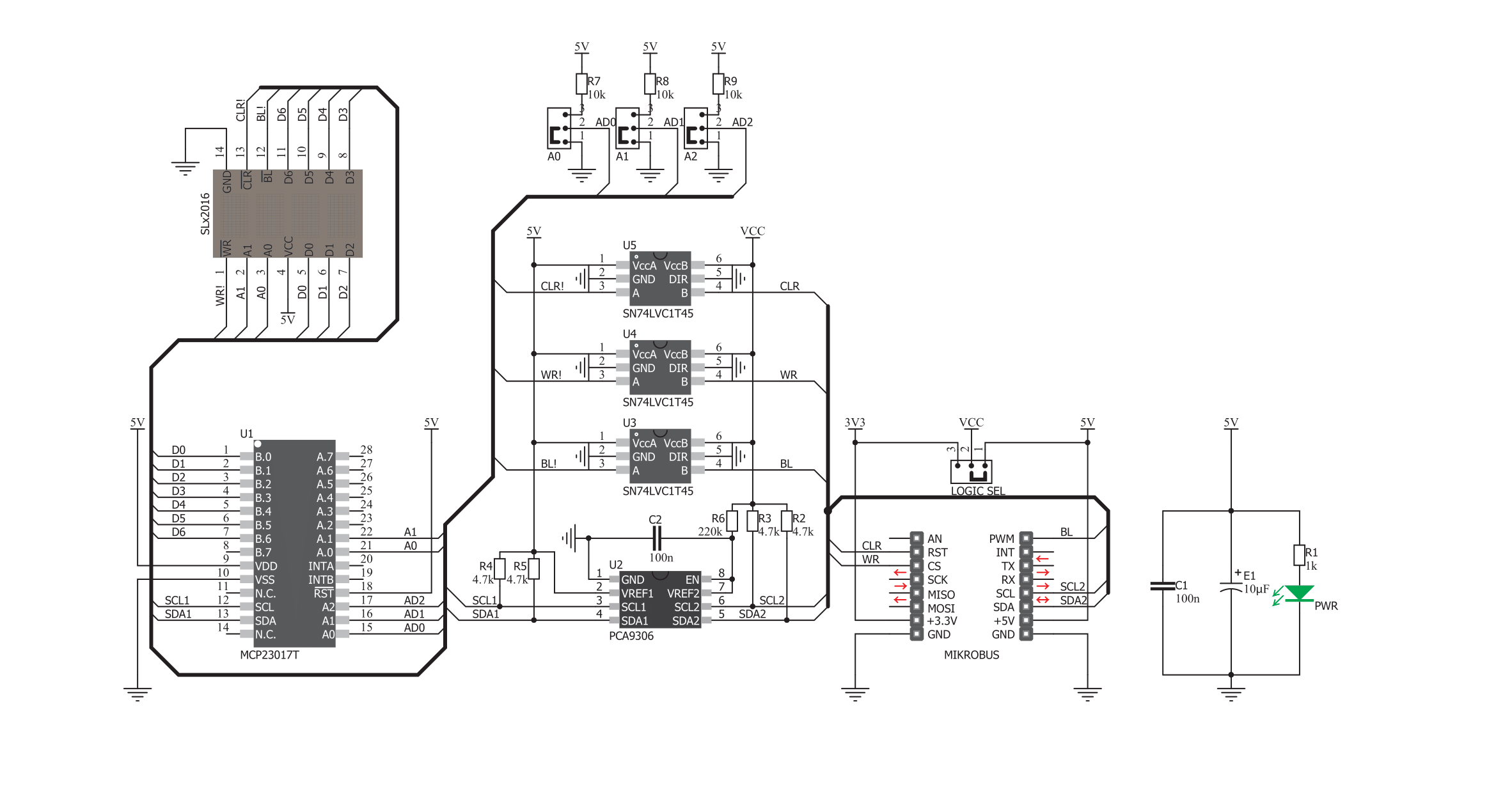 4Dot-Matrix R Click Schematic schematic